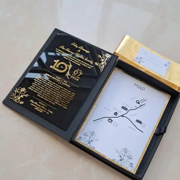 Executive Acrylic Wedding Card
